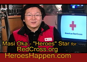 Masi Oka star of CBS hit series "Heroes" for American Red Cross in HeroesHappen.com TV campaign launch.